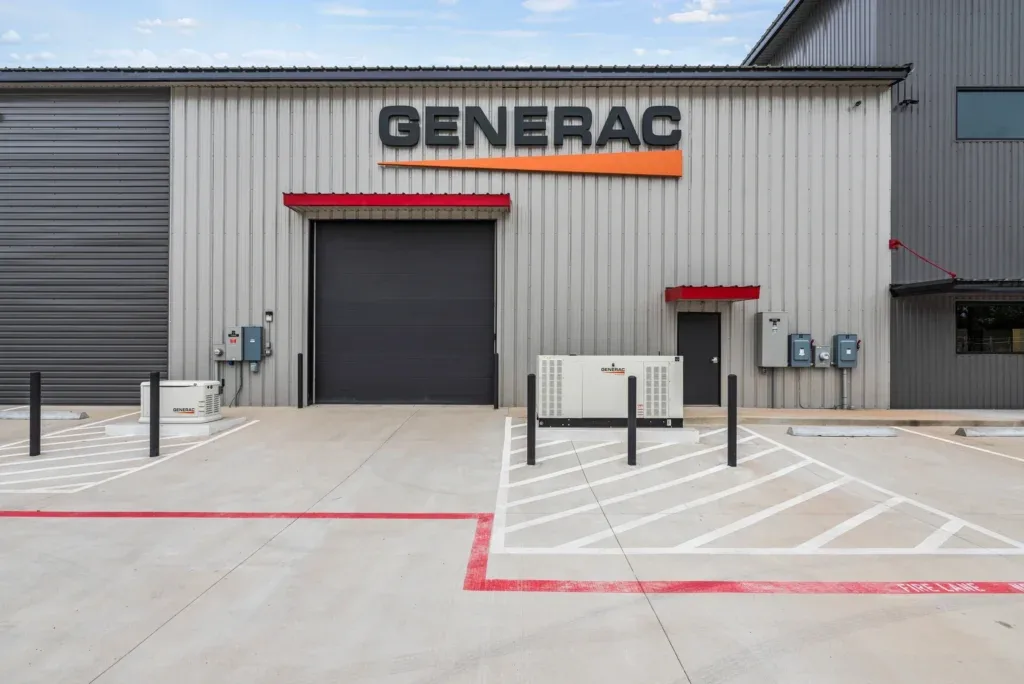 The Generac bay at our shop