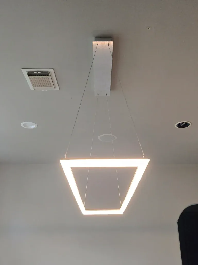 Square linear LED fixture