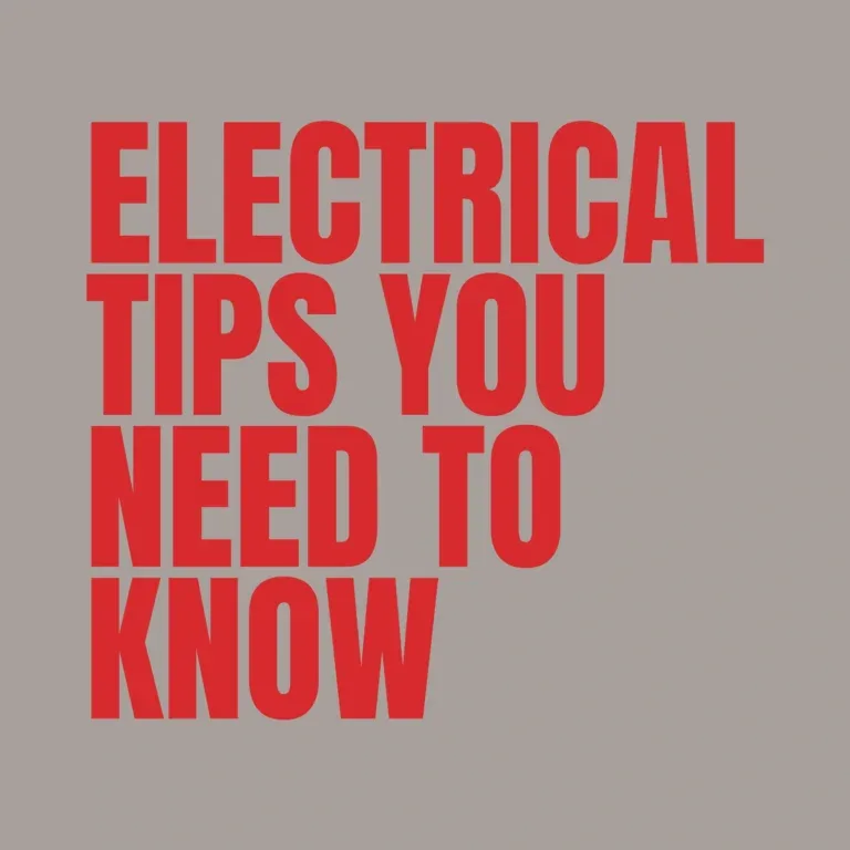 Essential Electrical Safety Tips