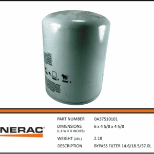 BYPASS FILTER 14.6/18.5/37.0L GEN-0A37510101