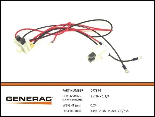BRUSH HOLDER 390/HSB ASSEMBLY GEN-0F7874