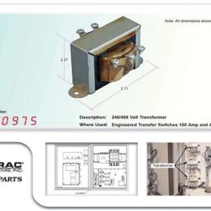 XFMR 240/40V 25VA GEN-090975