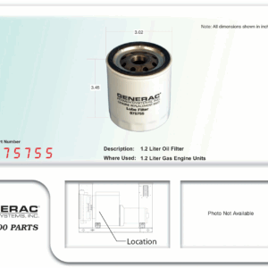 OIL FILTER NISSAN 1.2L GEN-075755